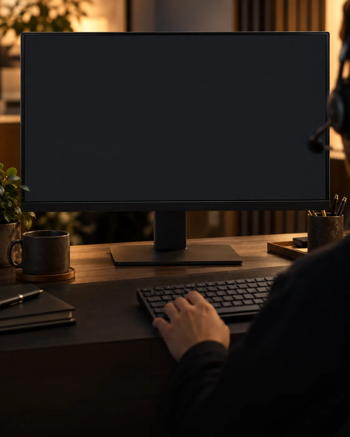 Response specialist coordinating an unanswered SOS at a workstation