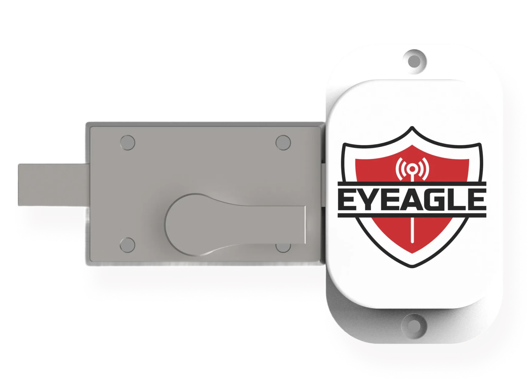 EyEagle bathroom door sensor and latch
