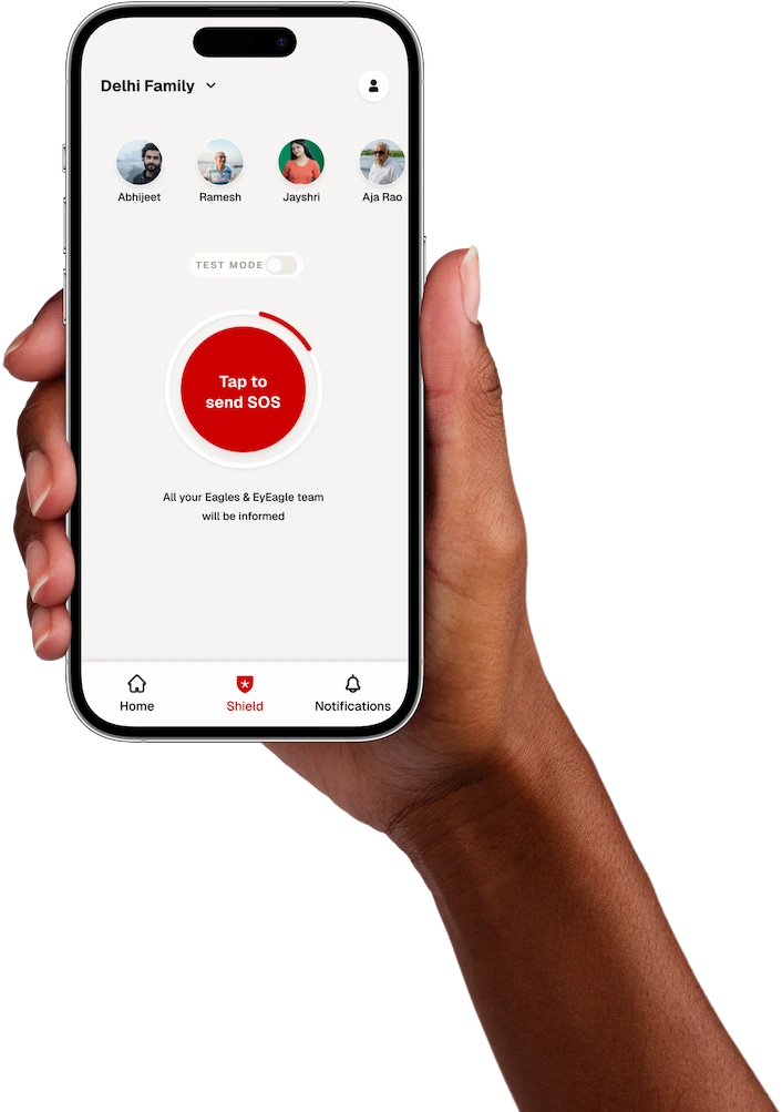 The Nest app SOS screen
