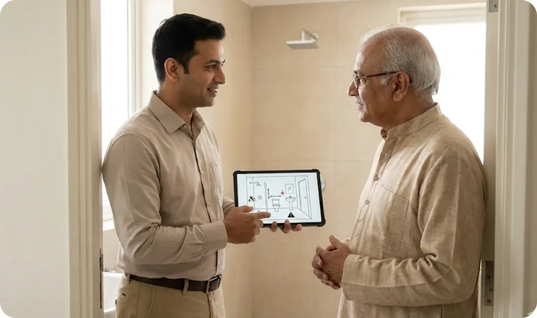 On-site safety walk-through