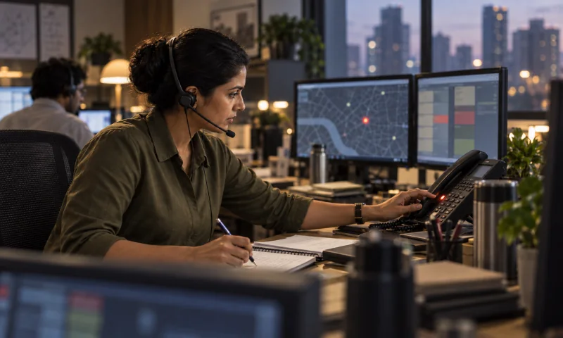An EyEagle response specialist receiving an alert